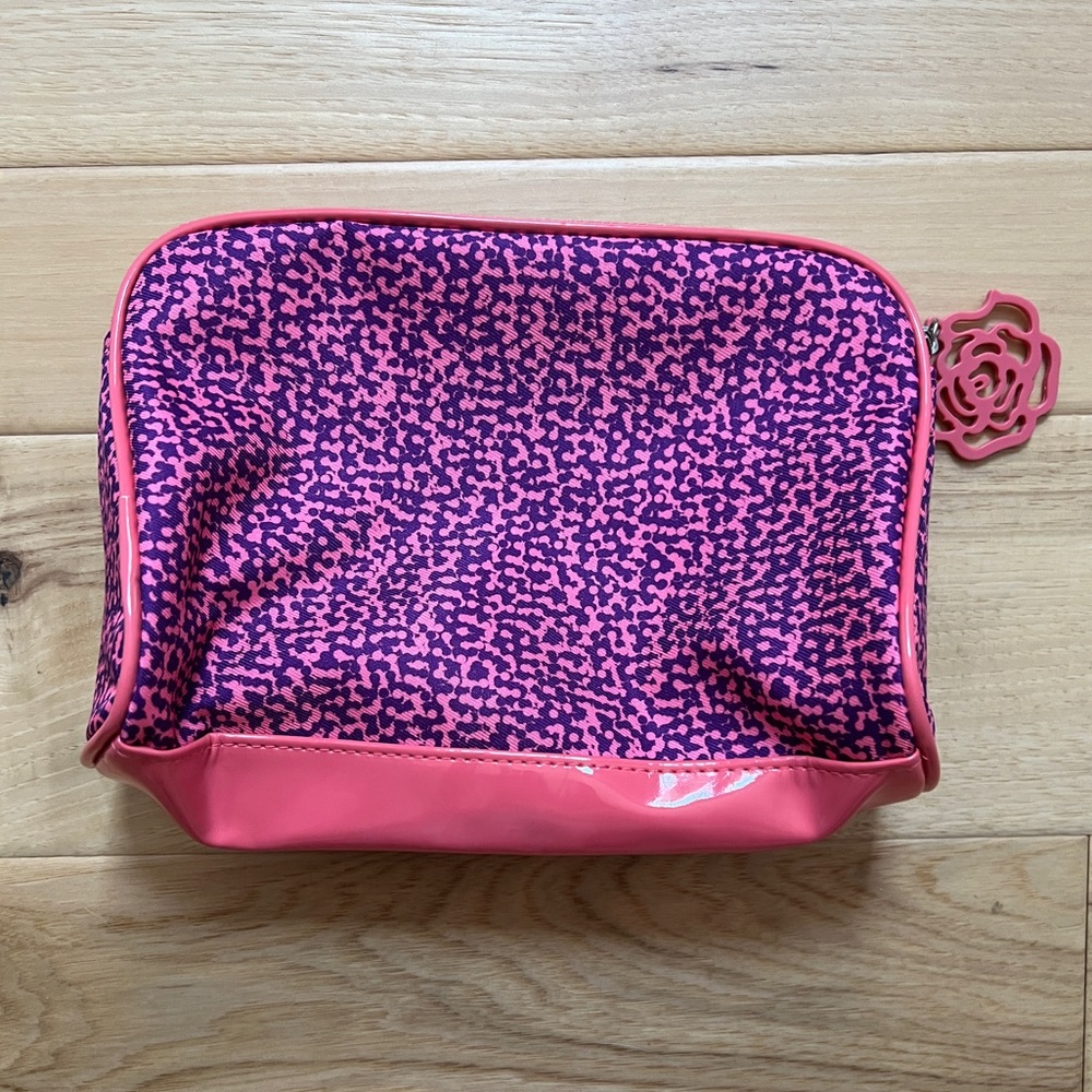 Lancôme makeup bag with rose pull tab